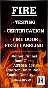 QAI fire electical plumbing banner